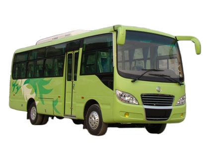 7480mm Overall Length Dongfeng 35 Seater Used Coach Bus Rear Overhang 2340mm