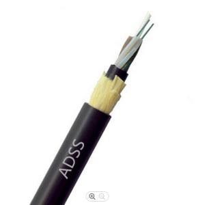 Wholesale G652D Outdoor Aerial ADSS Fiber Optic Cable 24 Core Armid Yarn from china suppliers