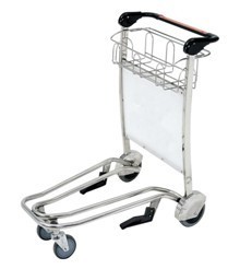 Portable 3 Wheels Smart Cart Airport , Luggage Cart Trolley For Hotel Staff, Airport Luggage Trolley