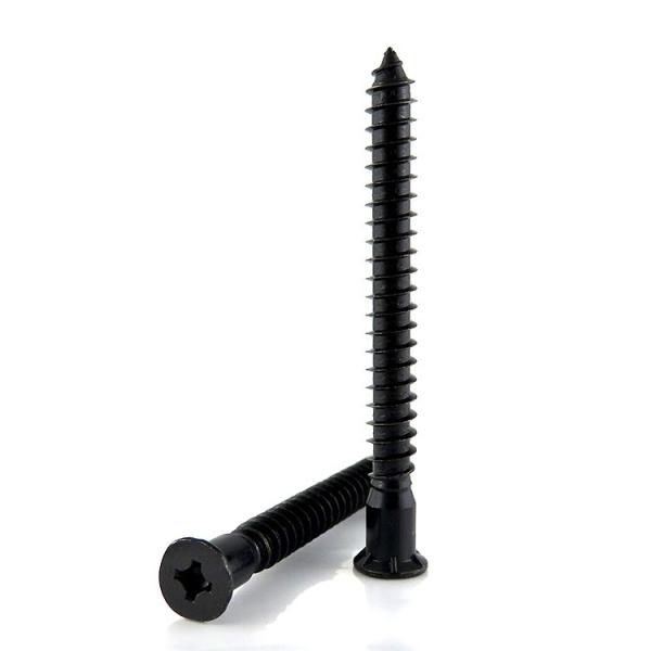 Construction Carbon Steel Metal Phillips Furniture Black Self Tapping Confirmate