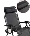 Outdoor Table Heavy Duty Folding Recliner Zero Gravity Chair for Sleeping on the