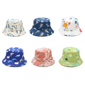 Wholesale Animal Pattern Fisherman Bucket Hat 100 % Cotton Twill Summer Travel Beach Cap from china suppliers