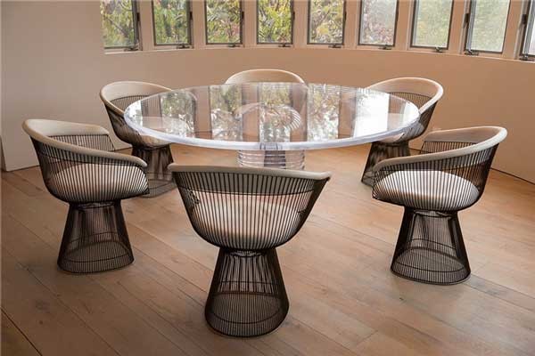 VIP White Black Metal Mesh Dining Chairs Outdoor Luxury Lounge Waiting Room