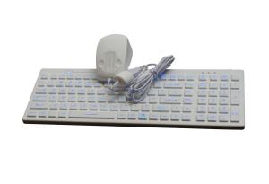 Wholesale Medical Grade Industrial Keyboard Mouse Durable Rubber Coating Black / White Color from china suppliers