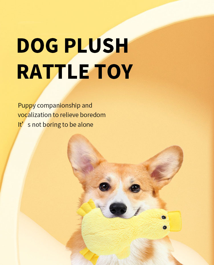 Duck Plush Dog Tooth High Durable Chengbei Cleaning Soft Squeaker Bite-Resistant