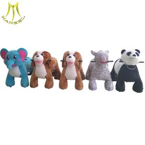 Wholesale Hansel top quality battery powered animal toy plush ride on elephant kiddie rides from china suppliers