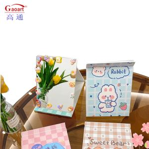 Wholesale Extra LOGO Yes Heart Shaped Travel Cosmetic Small With Logo Mirror For Easy Touch-Ups from china suppliers