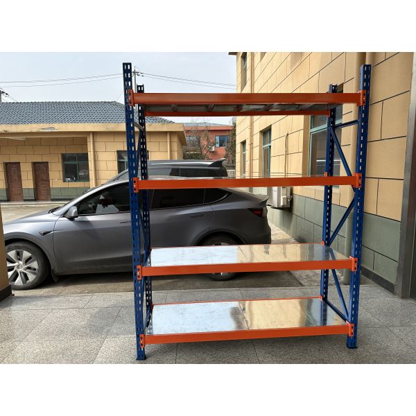 Medium Duty Long Span Pallet Racking 5 Layer Bolt Installation Garage Storage Racking