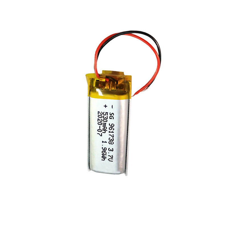 1C Discharge PL961738 1.96Wh 530mAh 3.7V Li Ion Polymer Cell