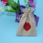 Christmas Birthday Jewellery Linen Drawstring Gift Bags