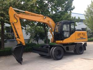 Wholesale 43.6kw 7t Earth Excavation Machine HT75W With Four Wheel from china suppliers