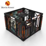 Fiberglass VR Zombie Game 9d VR Shooting Simulator Virtual Reality Play Station