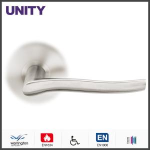Wholesale Stainless Steel Fire Door Lever Handle EN1906 and EN1634 Satin Finish from china suppliers