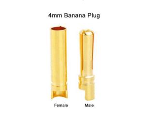 Wholesale Nontoxic ESC Banana Plug Connectors 4mm Female Male For RC Battery from china suppliers