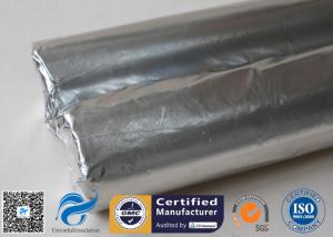 Wholesale Silver Coated Fabric 430G 0.43MM Twill Aluminium Foil Fiberglass Pipe Insulation from china suppliers