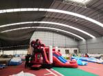 Indoor Ironman Red Inflatable Bounce House Combo Waterproof Safety Material