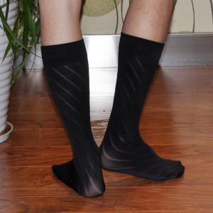Wholesale Latest Sexy Crew Knee High TNT Sheer Nylon Socks For Business Men from china suppliers