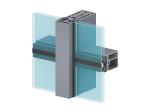 Exterior Glass Curtain Wall Aluminum Frame Customized Length And Colors