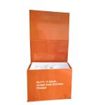 Orange Rigid Cardboard Magnetic Gift Box For Teeth Whitening Beauty Packaging