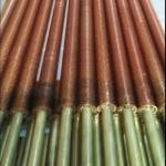 DELLOK Extruded Clear Carbon Steel Fin Tube 19mm OD Solid / Serrated Welded Fins
