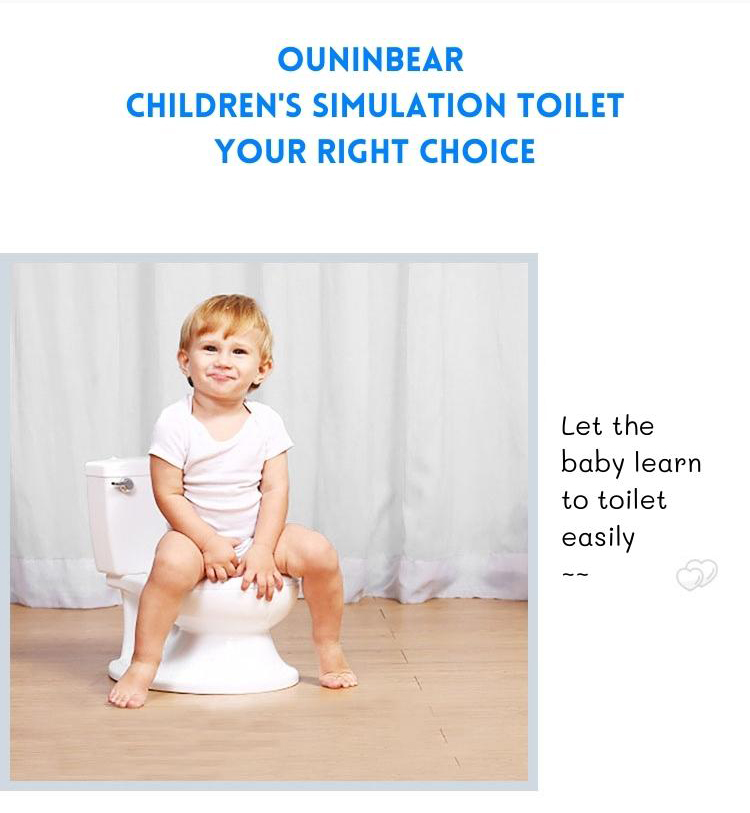 Custom Logo Print Blue Baby Potty Toilet with EN71 Certified Materials