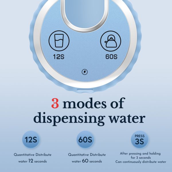 Free Standing Mobile Water Dispenser Sleek Green With Rapid 3 Hour Charge