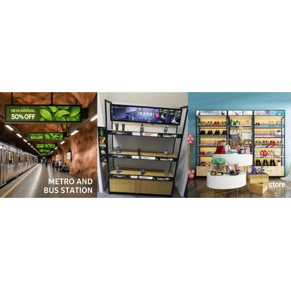 Stretched Bar LCD Display with WLED Back Light