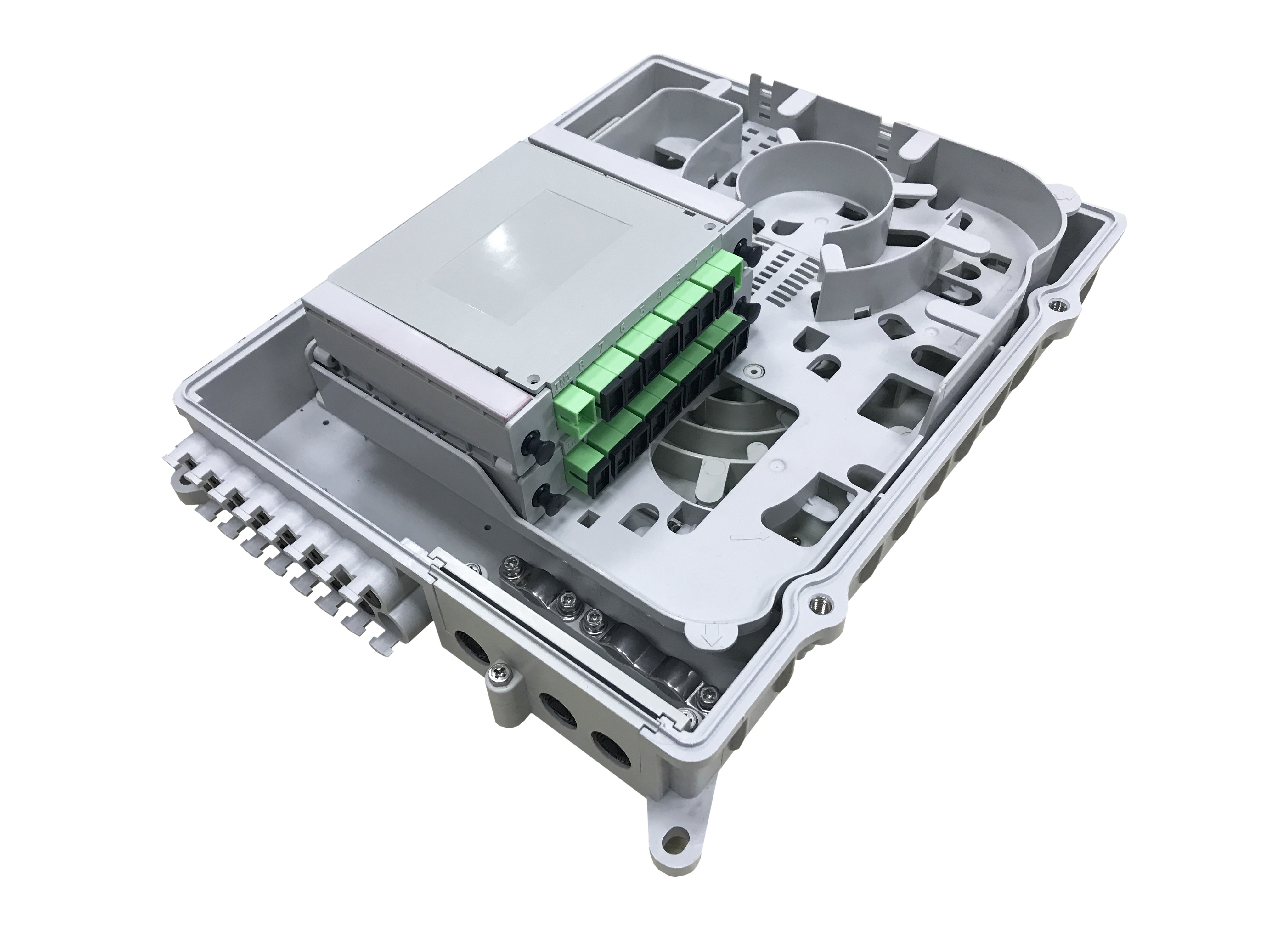GFS-16U 16cores Optical Fiber Distribution Box IP65 328*259*94mm