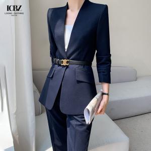 China Ladies Office Wear 2023 Elegant Single Breasted Work Dress for Professional Women on sale
