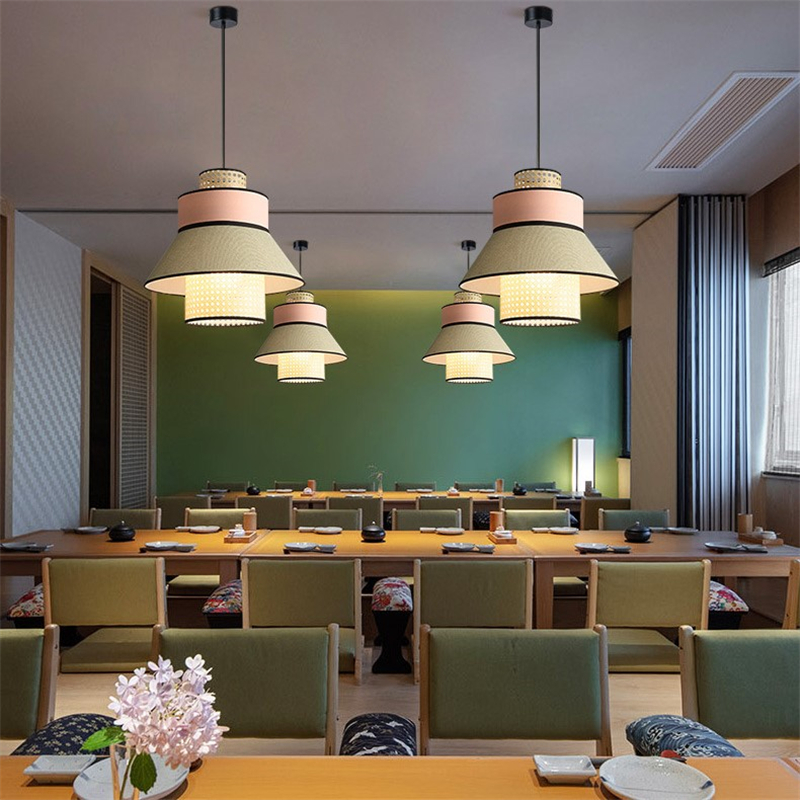 Japanese Style Chandelier Restaurant B & B Bar Hot Pot Restaurant Creative Personality Tatami Pendant Lamp(WH-WP-83)