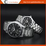 021A Couple Watch Fashion Casual Watches Stainless Steel Watch Quartz Analog