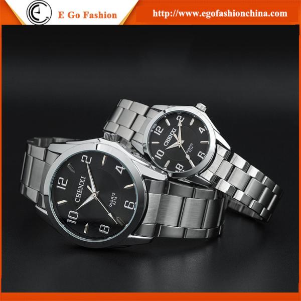021B Stainless Steel Watch for Lovers Couple Watch Blue Black Classic Watch
