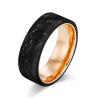 Buy cheap Forged Carbon Fiber Wedding Bands Gold Powder and Rose Gold The Ultimate Men's from wholesalers