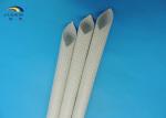 Red 1.2KV Braided Silicone Rubber Fiberglass Sleeving High Temperature Resistant