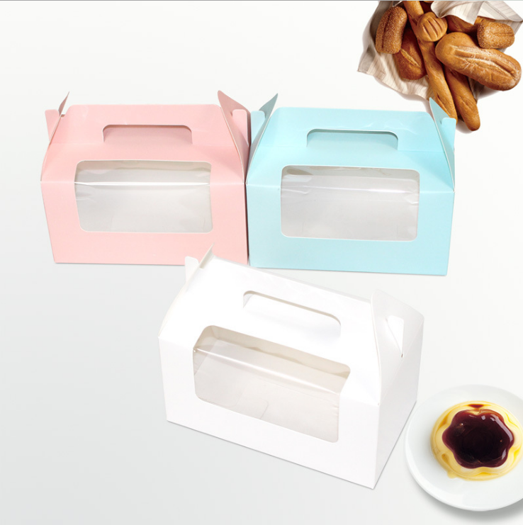 Handmade Custom Cardboard Display Boxes 16.5X9.3X9 Cm For Cake Packing