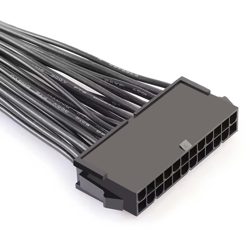 ATX 24 Pin Male 1 To 3 Ports Female Power Supply PSU Splitter Cable One To Two, Turning On One Power Source Can Simultaneously Drive And Synchronize