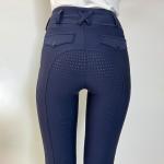 Navy Equestrians Young Girls Horse Riding Pants Horseback With Full Seat