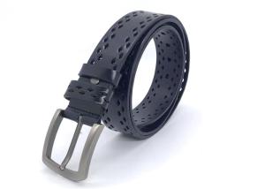 Wholesale Men Hollow Leather Casual Waist Belt With Pin Buckle from china suppliers