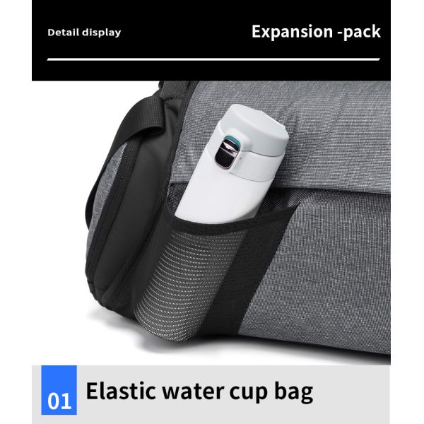 Water Resisting Travel Duffle Bag Solid Color 52*22*24cm Size