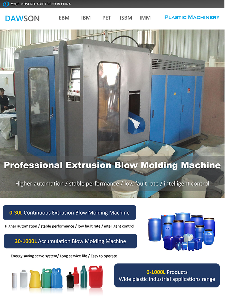 20L Plastic Drum Blow Molding Machine Jerry Can Lubricant Oil Bottle