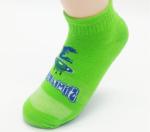 Green Color Unisex Trampoline Grip Socks Ankle Length Socks Safety Jumping Sock