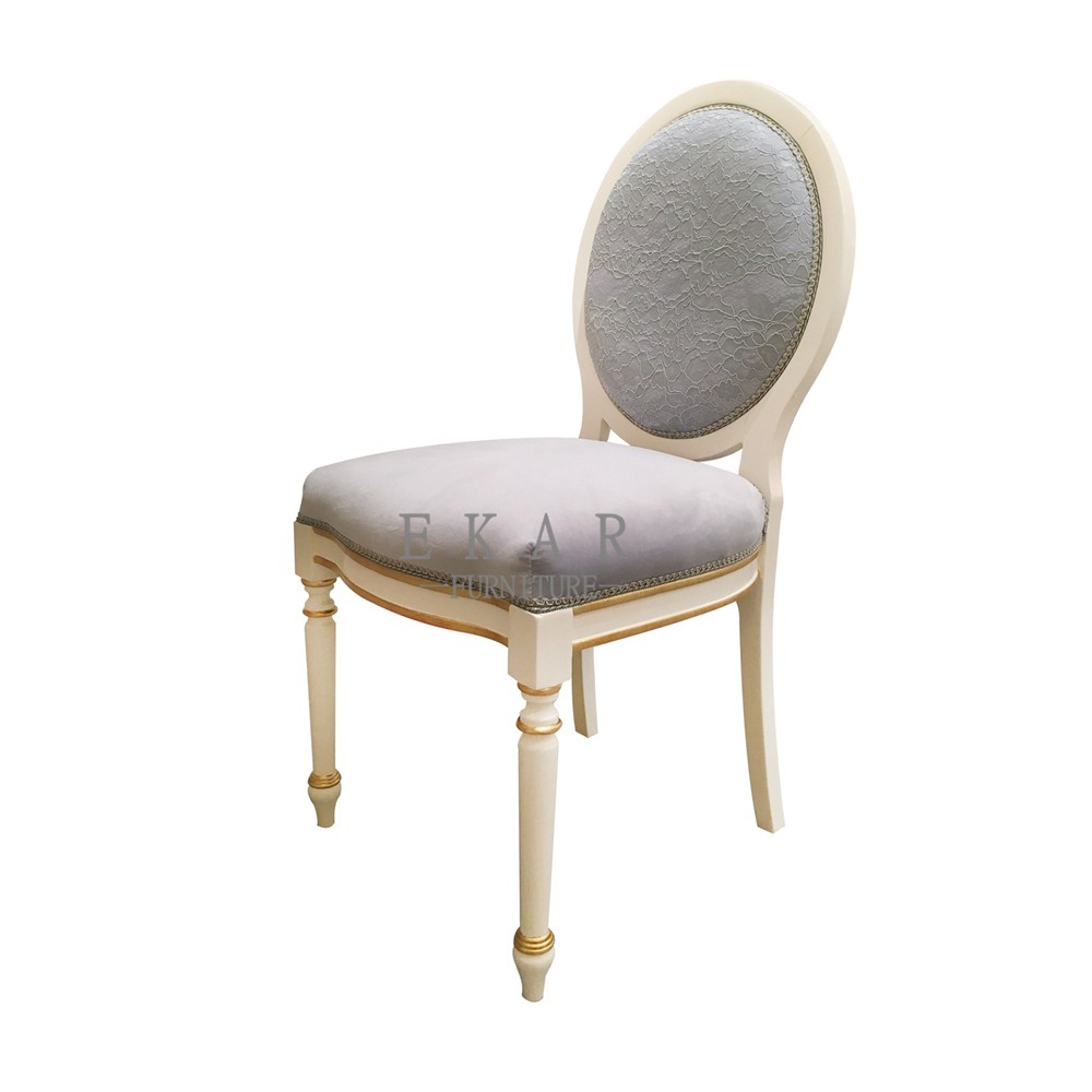 Aristo Party Beautiful bedroom Furniture Small Round Stool Wooden Fabric Dressing Chair