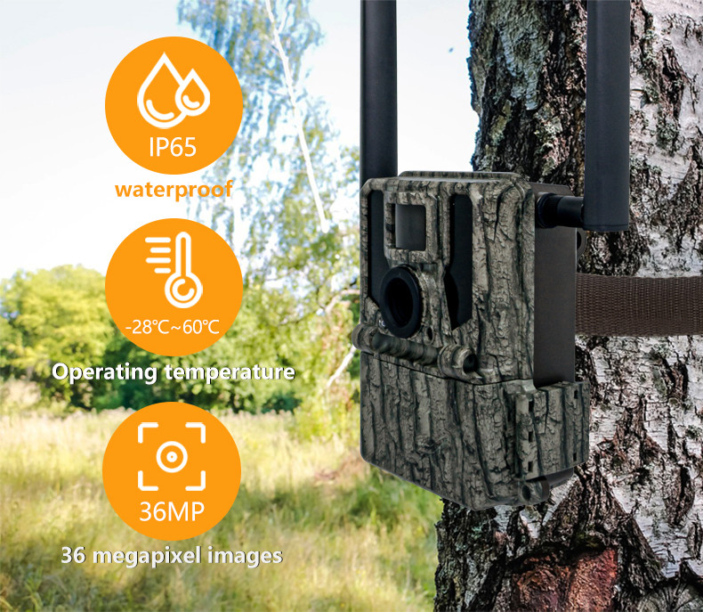 New High-End 2K/30fps Dual Antenna 4G LTE Photo and Video Long Range, Long Standby Remote Control Tracking Camera