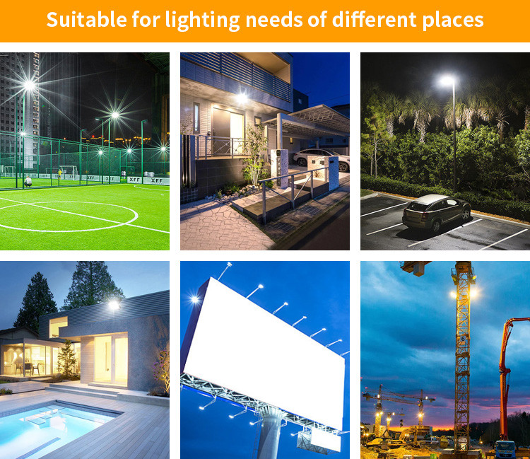 Garden Led Solar Powered Flood Light IP66 Remote Control Battery 100W 200W 300W