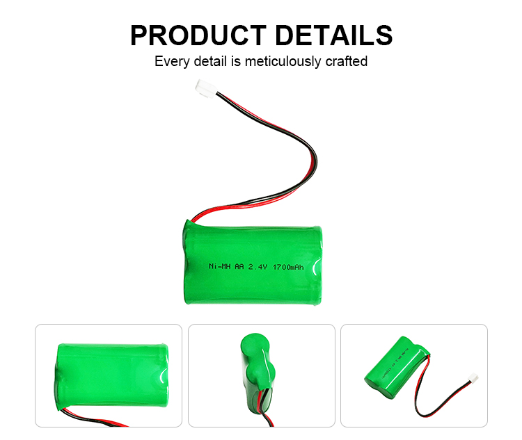 1700MAH 2.4V Rechargeable Nickel Cadmium Battery Pack Microphone Battery
