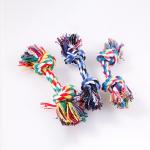 Various Size Dog Chew Toys , Cotton Material Colorful Dog Teething Toys