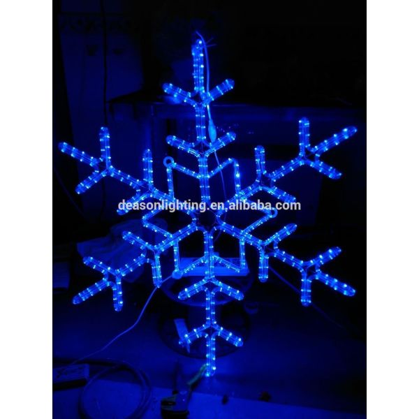 led rope light Snowflake/christmas snowflake/outdoor light snowflakes