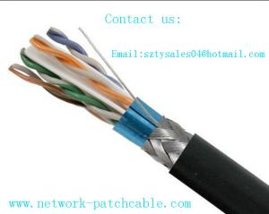 Wholesale External Grade Ethernet Cable Outdoor Cat6 Cable with Braid Shield from china suppliers