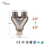 Y-Shaped Three-Way Exhaust Pipe Direct Fit High Quality Automotive Parts Auto