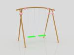 Eco Safe Wood Commercial Outdoor Play Equipment Playground Swings For Adults